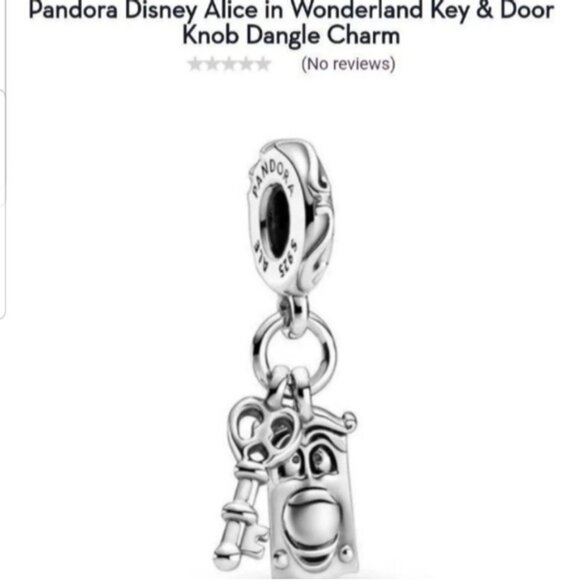 Pandora Jewelry - Last one Disney Alice in Wonderland key and doorknob sterli